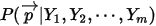 P(\overrightarrow{p}|Y_1,Y_2,\cdots,Y_m)